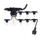 Ghirlanda luminoasa pentru 20 LED-uri E27, lungime 10 m, IP44, interconectabila Ghirlanda luminoasa pentru 20 LED-uri E27, lungime 10 m, IP44, interconectabila