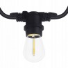 Ghirlanda luminoasa pentru 20 LED-uri E27, lungime 10 m, IP44, interconectabila