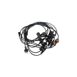 Ghirlanda luminoasa, interior si exterior, pentru 15 LED-uri, soclu E27, lungime cablu 15 m