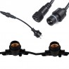 Ghirlanda LED, interior/exterior, pentru 20 becuri, lungime 20 m, IP44, soclu E27