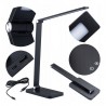 Lampa de birou LED 7W, reglare 2700-6000K, butoane tactile, alimentare USB, 420 lm, pliabila