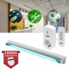 Lampa bactericida UVC 40 W cu ozon, sterilizare suprafata 40 mp, control telecomanda, fixare perete