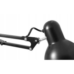 Lampa de birou 60W, brat reglabil, soclu E27, suport prindere tip menghina