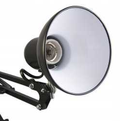 Lampa de birou 60W, brat reglabil, soclu E27, suport prindere tip menghina