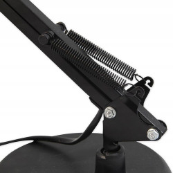 Lampa de birou 60W, brat reglabil, soclu E27, suport prindere tip menghina