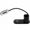 Lampa de birou LED flexibila, 30W, incarcator QI, buton tactil, 3 moduri iluminare, organizator pixuri