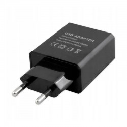 Adaptor priza iesire USB 5V/3A DC, 100-240V AC, grad protectie IP20