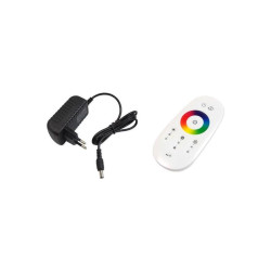 Lampa de podea LED RGB, 20W, cu telecomanda, control culori si luminozitate, cadru otel