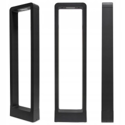 Lampa de gradina din aluminiu, lumina alb neutru, LED 7W, IP54, inaltime 80 cm