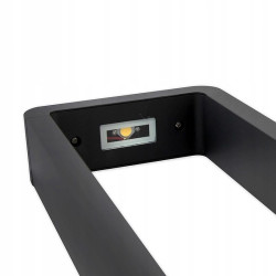 Lampa de gradina din aluminiu, lumina alb neutru, LED 7W, IP54, inaltime 80 cm