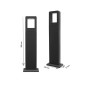 Lampa LED de gradina, putere 6W, aluminiu si sticla securizata, 50 cm Lampa LED de gradina, putere 6W, aluminiu si sticla securizata, 50 cm