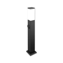 Corp de iluminat exterior, LED 40W, soclu E27, 65 cm, otel inoxidabil