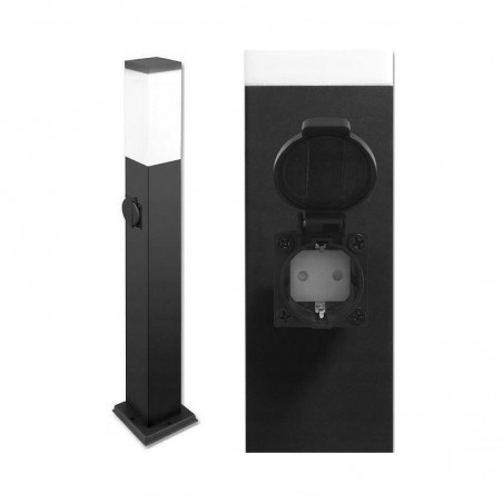 Corp de iluminat exterior, LED 40W, soclu E27, 65 cm, otel inoxidabil