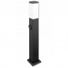 Corp de iluminat exterior, LED 40W, soclu E27, 65 cm, otel inoxidabil