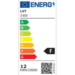 Lampa LED Clark, 12W, lumina neutra 4000K, IP54, 10 x 13.5 x 49 cm, alimentare retea