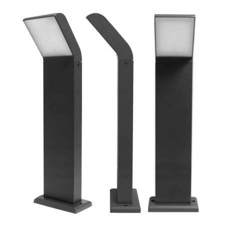 Lampa LED de gradina cu lumina neutra, 550lm, IP54, inaltime 80 cm, negru