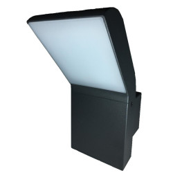 Aplica LED Clark, 12W, senzor de miscare si crepuscular, IP54, 24 LED-uri SMD, negru