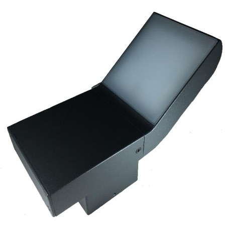 Aplica LED Clark, 12W, senzor de miscare si crepuscular, IP54, 24 LED-uri SMD, negru