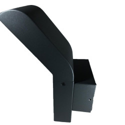 Aplica LED Clark, 12W, senzor de miscare si crepuscular, IP54, 24 LED-uri SMD, negru