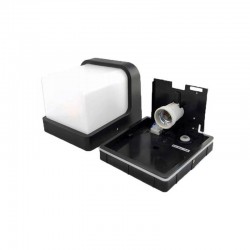 Corp de iluminat arhitectural, LED E27, 18W, montare perete, IP54, 17 x 17 x 14.6 cm