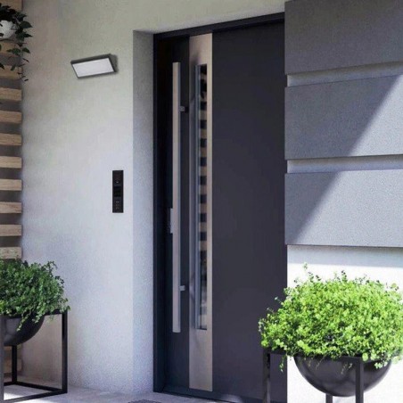 Aplica LED de gradina, 12W, LED SMD, lumina neutra 4000K, 700 lm, IP65, negru