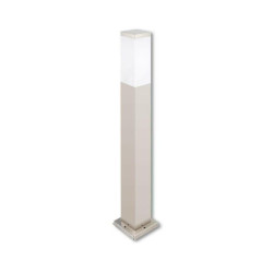 Stalp de gradina, LED E27, maxim 40W, factor IP44, inaltime 65 cm, argintiu