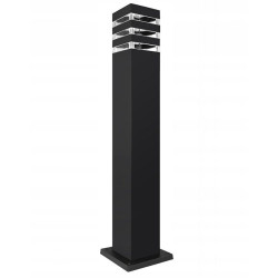 Stalp de gradina, LED 60W, inaltime 80 cm, aluminiu, policarbonat si sticla securizata