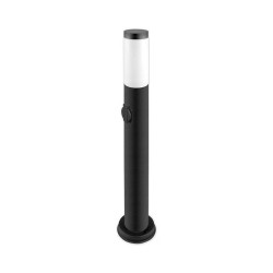 Lampa de exterior cu priza incorporata, LED E27, putere 40W, 65 cm, otel si PC
