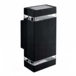 Lampa de exterior, 2x LED GU10, 35W, orientare sus jos, IP54, negru