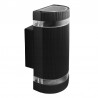 Lampa de perete pentru exterior, LED GU10, 35W, carcasa aluminiu, negru