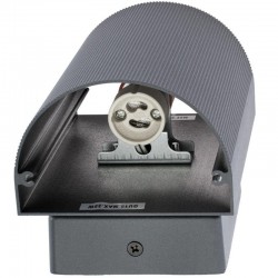 Lampa de perete pentru exterior, LED GU10, 35W, carcasa aluminiu, negru