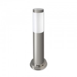 Lampa LED tip stalp, pentru exterior, IP44, soclu E27, inaltime 45 cm, argintie