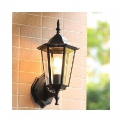 Aplica LED de exterior, 1xLED E27, 60W, aluminiu si sticla