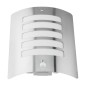 Lampa de gradina, E27, 60W, montare perete, senzor de miscare si amurg, 30 x 23, argintiu Lampa de gradina, E27, 60W, montare perete, senzor de miscare si amurg, 30 x 23, argintiu