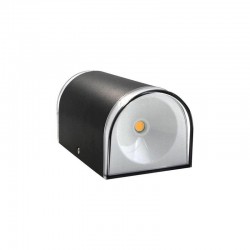 Aplica LED pentru exterior, rotunda, lumina bidirectionala alb neutru, 170x90x80 mm