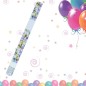 Tun confetti 60 cm, imprimeu bancnote Euro, multicolor Tun confetti 60 cm, imprimeu bancnote Euro, multicolor
