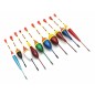 Set 10 plute de pescuit, greutate plutitoare: 0,8 g - 4,5g, plastic, multicolor Set 10 plute de pescuit, greutate plutitoare: 0,8 g - 4,5g, plastic, multicolor