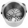 Set recipient cuburi gheata, capac, filtru, 1,3L, 23,5 x 14,5 cm, otel, argintiu