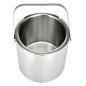 Set recipient cuburi gheata, capac, filtru, 1,3L, 23,5 x 14,5 cm, otel, argintiu