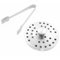 Set recipient cuburi gheata, capac, filtru, 1,3L, 23,5 x 14,5 cm, otel, argintiu