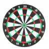 Joc darts duble face, 6 sageti incluse, 1,5kg, 36 x 1 cm, multicolor