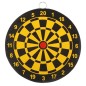 Joc darts duble face, 2 sageti incluse, 24 x 1 cm, negru/galben