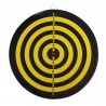 Joc darts duble face, 2 sageti incluse, 24 x 1 cm, negru/galben