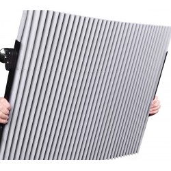 Parasolar parbriz, pliabil, protectie UV, ventuze prindere, 400g, 150 x 70 cm, argintiu
