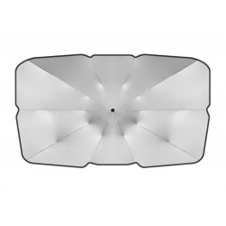 Parasolar parbriz umbrela, pliabil, protectie UV, 400g, 130 x 75 cm, gri/negru