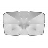 Parasolar parbriz umbrela, pliabil, protectie UV, 400g, 130 x 75 cm, gri/negru