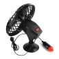 Ventilator auto, lungime cablu: 1,6m, ventuze prindere, 14 cm, negru Ventilator auto, lungime cablu: 1,6m, ventuze prindere, 14 cm, negru