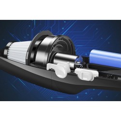 Aspirator auto fara sac, alimentare bricheta, 4200 Pa, 120W, 12V, 458g, 37,5 x 12,5 x 15,5 cm, negru