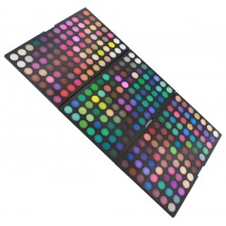 Trusa machiaj, 252 culori, culori mate/lucioase, 23 x 15 x 2,3 cm, negru