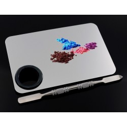 Paleta cosmetica pentru mixare, 11,5 x 7,5 cm, alb